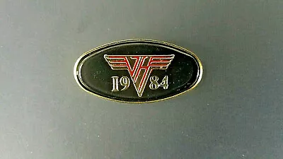  Van Halen VH Logo Lapel Pin Badge  80's Metal Rock Eddie David Lee Roth 1984 • $12