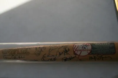 New York Yankees Signed  The Bronx Bomber Bat ! MattinglyBernieO'Neill + 21! • $1700