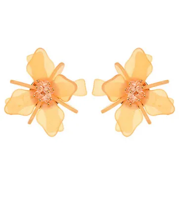 MARNI H&M Pure Orange Flower Earrings • $20.99