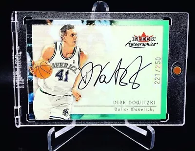 2000-01 Fleer Autographics Silver Dirk Nowitzki Auto Autograph /250 Mavericks • $399.99