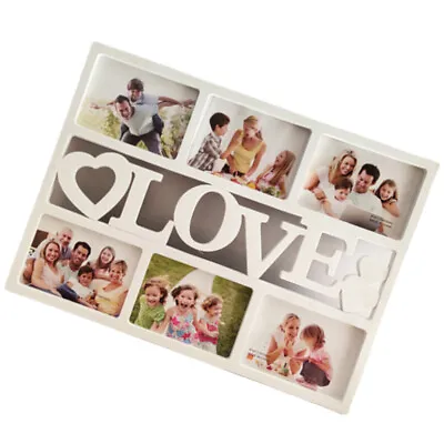 Collage Picture Frame Love Photo Frame Displays Six 6 Inch Pictures • £10.71