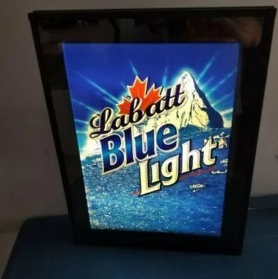 Labatt Beer Motion Moving Water Snow Cap Mountains Light Up Sign Labatts Canada  • $399.99