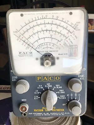 PACO V-70 Vacuum Tube Voltmeter • $35