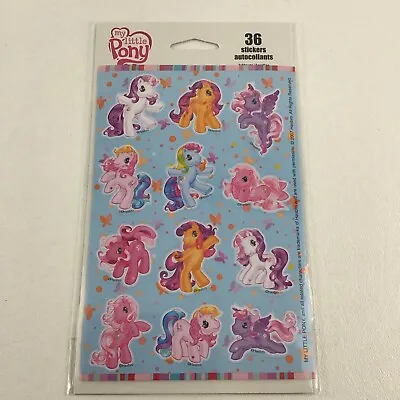 My Little Pony Sticker Sheets 36 Stickers Rainbow Dash Kid Squad 2007 Hasbro MLP • $15.96