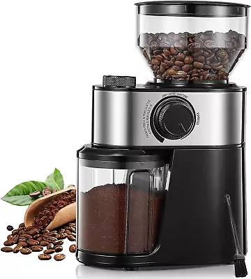 Burr Coffee Grinder Electric FOHERE Coffee Bean Grinder With 18 Grind Settings • £39.45