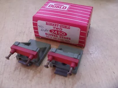 BOXED Pair HORNBY DUBLO 2450 2 Rail BUFFER STOPS X 2 • £8.99