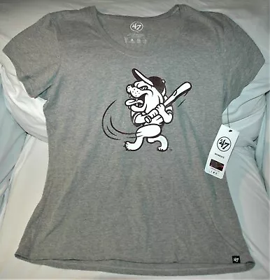 Mississippi State Bulldogs BASEBALL T-shirt WOMEN'S XL NEW W Tags '47 Brand Gray • $14.99