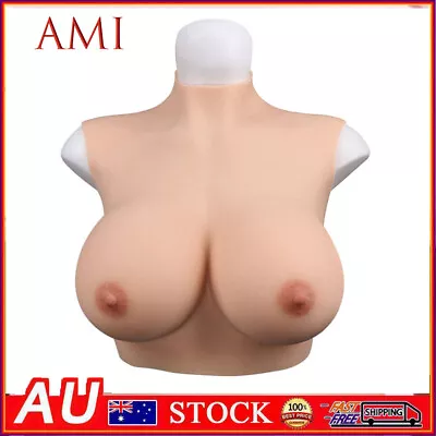 Silicone Breast Forms Fake Boobs Breastplates Crossdresser Drag Queen C-G Cup • $87.21
