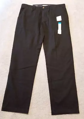 Mens SONOMA Flexwear Waist Black Straight Leg Ultimate Comfort Pants 36 X 32 NWT • $12.99