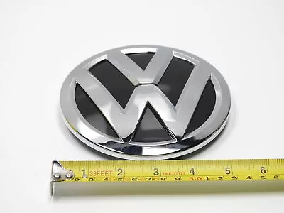 3D Chrome Emblem For VW Jetta 2015-2020 5-3/8  Chrome & Black 3GD853601B • $29.95