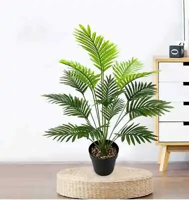 Large Artificial Palm Tree Plants For Home & Office Decor (62/82cm - 12/18 Head) • £10.99