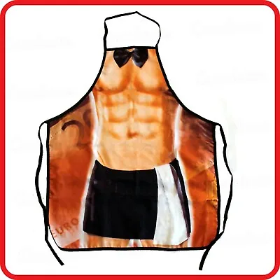 Apron-funny-sexy Shirtless Strong Muscle Man Waiter Stripper Bowtie Shorts Towel • $9.64