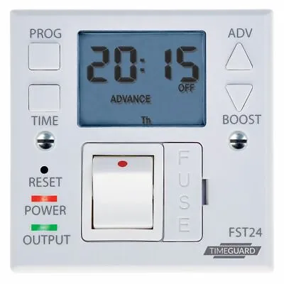 Timeguard 24 Timer Hour Fused Spur Timeswitch Storage/Immersion Heater FST24 • £42.85