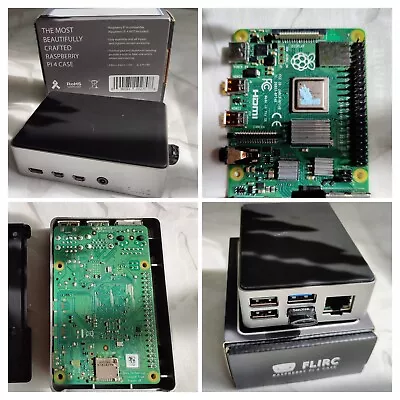 Raspberry Pi 4 Model B Rev 1.1 With 4gb Ram Flirc Case & 64gb USB Storage • £27