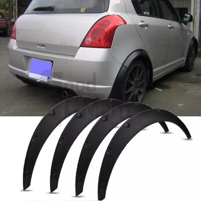 For Suzuki Swift 1984-2023 Black Fender Flares Wide Wheel Arches Body Kit 3.5  • $64.32