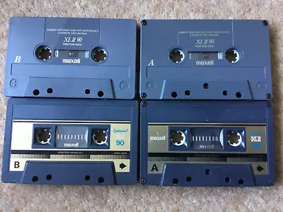 MAXELL XL II 4 X 90 Quality CrO2 Audio Cassette. Bundle • £3
