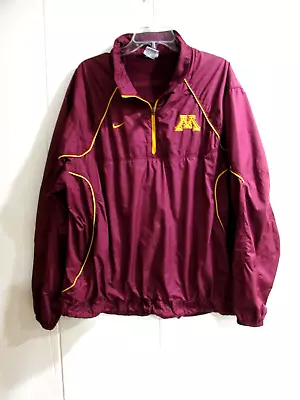 Nike Minnesota Golden Gophers Mens Windbreaker Jacket Size XL Storm-Fit • $12.99