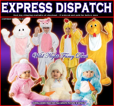 £23.99 • Buy Easter Bunny Rabbit And Chicken/chick Fancy Dress Costumes Baby To Adult