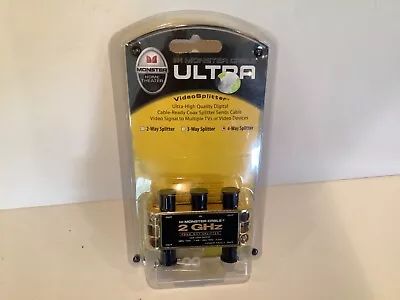 Monster Home Theater 4-way Video Splitter New Unopened • $6.95