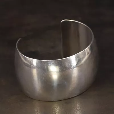 VTG Sterling Silver - NAVAJO 36mm Solid 6.5  Heavy Cuff Bracelet - 46.5g • $2.99