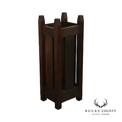 $965 • Buy Stickley Brothers Quaint Furniture Antique Mission Oak Umbrella Stand