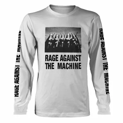 Rage Against The Machine Nuns Guns White Long Sleeve Shirt NEW OFFICIAL • £14.99