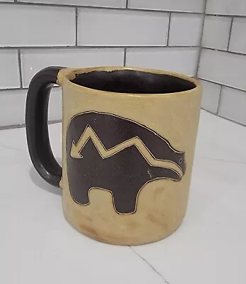 Mara Mexico Bear Mug Stoneware Mug Heavy Art Pottery 4.25” Tall • $24.99