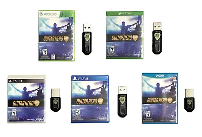 $42.87 • Buy Guitar Hero Live Game & Dongle For Wii U PS3 PS4 Xbox One 360 - Pick & Choose!