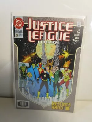 JUSTICE LEAGUE AMERICA #72 DESTINY'S HAND PART 1 (MARCH 1993) Bagged Boarded • $15.07