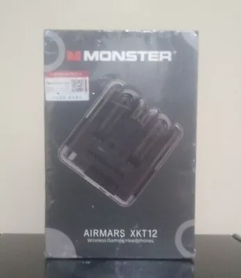 FAST SHIP Monster XKT12 Gaming Earphones Wireless Bluetooth 5.3 Headphones BLACK • $30.99