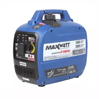 MaxWatt MX2000IY 2000W Yamaha Engine Pure Sine Wave Digital Inverter Generator • $1399