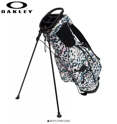 OAKLEY Golf FOS900963 SKULL 16.0 Stand Caddie Bag WHITE PRINT 4way Top 2.6kg • $266