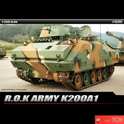Academy 1/35 R.O.K ARMY K200A1 Korean Armored Vehicle Plastic Model Kit #13292 • $34.06