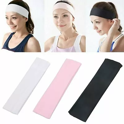 $2.15 • Buy Soft Stretch Headbands Yoga Softball Sports Hair Band Wrap Sweatband Head