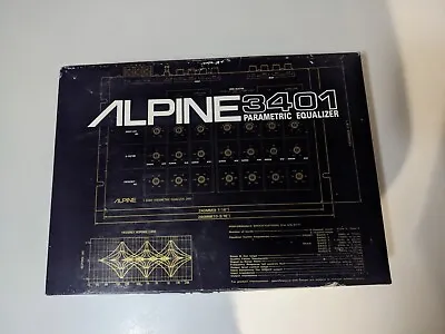 Alpine 3401 Parametric EQ 7 Band 2/4 Channel NIB Car HiFi Vintage SQ • £299.66