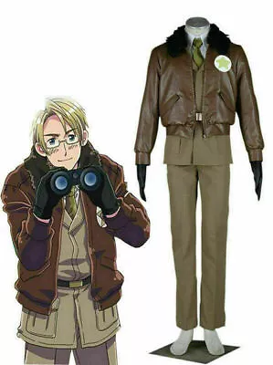 Axis Powers Hetalia APH America Army Uniform Full Set Cosplay Costume • $59.99