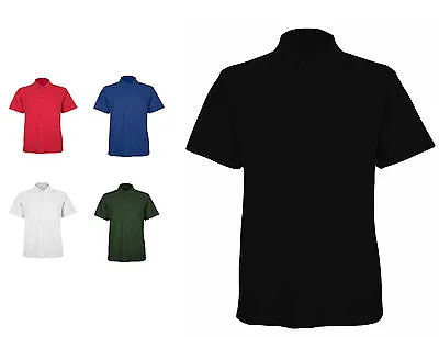 Mens Active Polo Shirt Short Sleeve Sportswear Tops - SPORTS GOLF CASUAL SHIRTS • £7.99