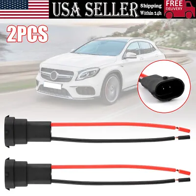 4PCS Wire Pigtail Male H11 Two Harness Head Light Low Beam Bulb Connector Repair • $6.99