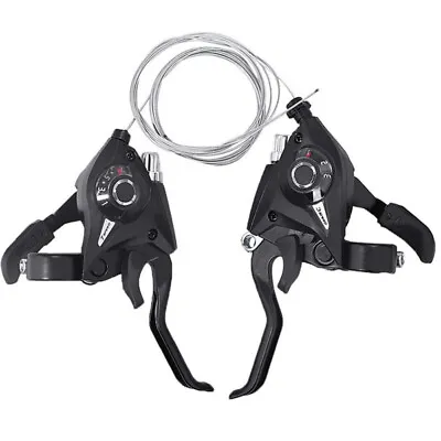 SHIMANO ST-EF51 3x7 21 Speed MTB Bicycle Bike Shifters Set Trigger Shifter Brake • $11.99