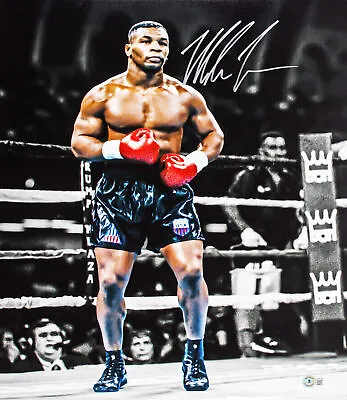 Mike Tyson Authentic Signed 16x20 Vertical Spotlight Photo Autographed BAS • $89.99