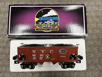 + MTH O Gauge Tinplate New York Central 2800 Series 2816 Hopper Car 10-8023 NIB • $150