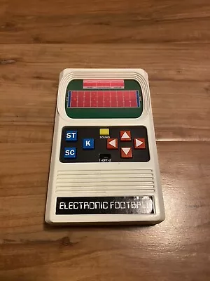 Electronic Football Handheld 1-2 Player Retro Mattel Game W/ Sound - Tested • $14.99