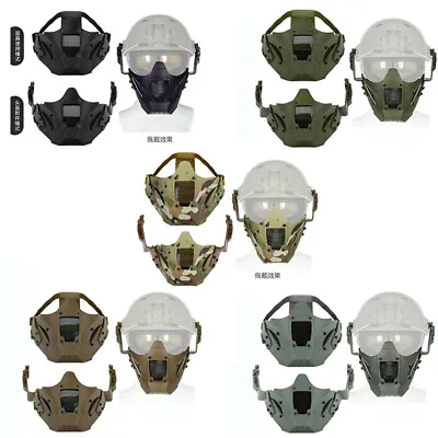 WoSporT Tactical Half Face Mask JAY FAST Module PDW MESH Mask For Fast Helmet • £21.59