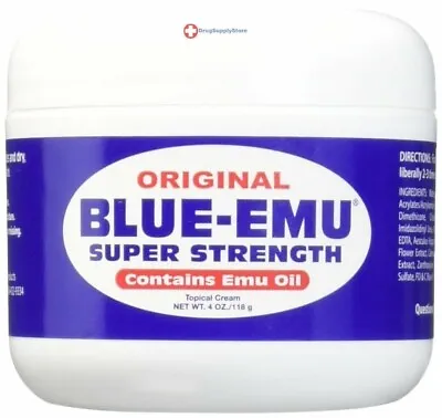 $21.99 • Buy Original BLUE-EMU Super Strength Emu Oil Topical Cream, 4oz