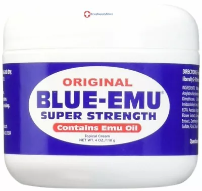 $21.99 • Buy Original BLUE-EMU Super Strength Emu Oil Topical Cream, 4oz