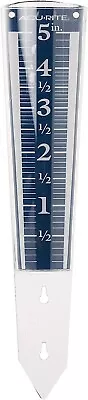 AcuRite 5  Capacity Easy-to-Read Magnifying Acrylic Blue (00850A3) Rain Gauge • $9.33