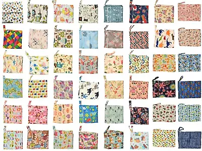 $9.95 • Buy Large Double Zip Waterproof Baby Wet Bag Nappy Bag For Cloth Nappies 30cm X 36cm