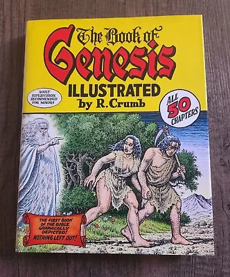 SIGNED: The Book Of Genesis Illustrated By R. Crumb Hardcover EXCELLENT Cond. • $150