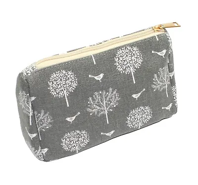 The Olive House® Womens Mulberry Tree & Bird Design Floral Canvas Make Up Bag • £5.99