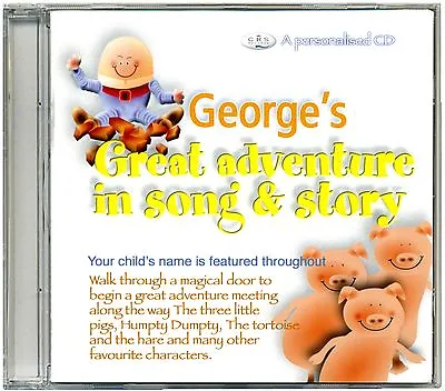 £10.99 • Buy Personalised Kids CD  Children's Nursery Rhyme Song & Story Adventure  ANY NAME
